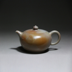 建水紫陶 柴烧小圆珠130cc【雲石作品】全手工制作